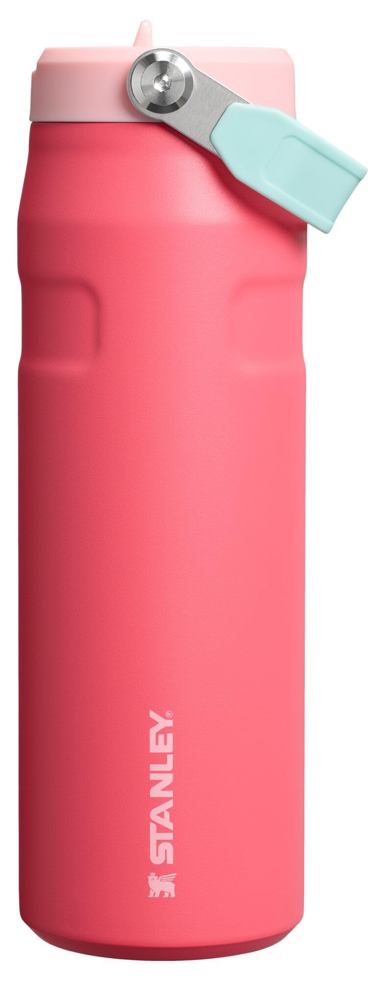 Stanley IceFlow Flip Straw 2.0 Water Bottle 24 oz | Built - In Straw for Travel and Sports | Lightweight and Leak Resistant | Insulated Stainless Steel | BPA - Free | Prickly Pear - 7DAY'S