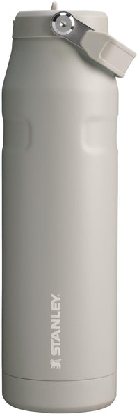 Stanley IceFlow Flip Straw 2.0 Water Bottle 24 oz | Built - In Straw for Travel and Sports | Lightweight and Leak Resistant | Insulated Stainless Steel | BPA - Free | Strawberry Cream - 7DAY'S