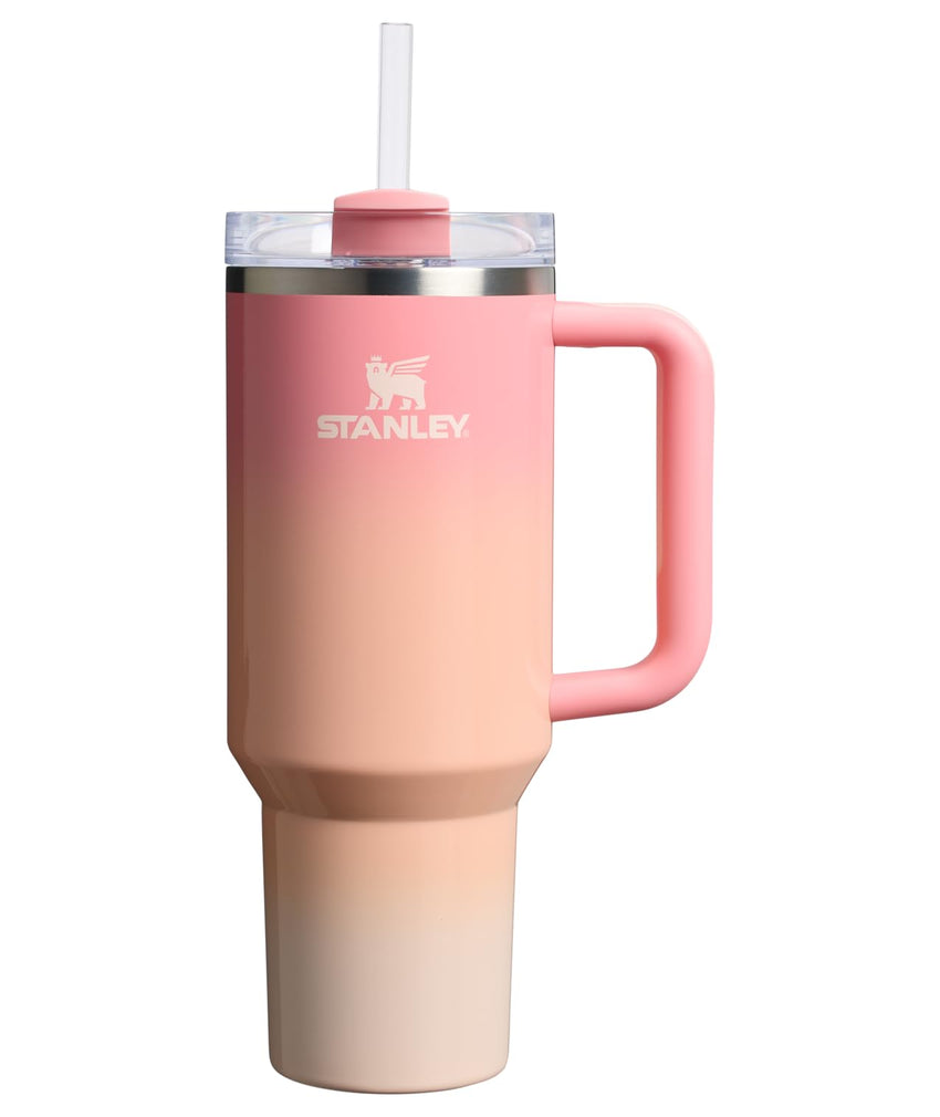 Stanley Quencher H2.0 Tumbler with Handle and Straw 30 oz | Flowstate 3 - Position Lid | Cup Holder Compatible for Travel | Insulated Stainless Steel Cup | BPA - Free | Rose Quartz 2.0 - 7DAY'S