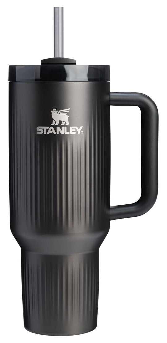Stanley Quencher H2.0 Tumbler with Handle and Straw 40 oz | Flowstate 3-Position Lid | Cup Holder Compatible for Travel | Insulated Stainless Steel Cup | BPA-Free | Forrest Gloss Deco