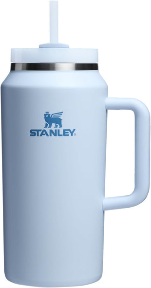 Stanley Quencher H2.0 Tumbler with Handle & Straw 64 oz | Flowstate 3-Position Lid | Large Capacity for Travel & Sports | Insulated Stainless Steel Cup | BPA-Free | Glacier