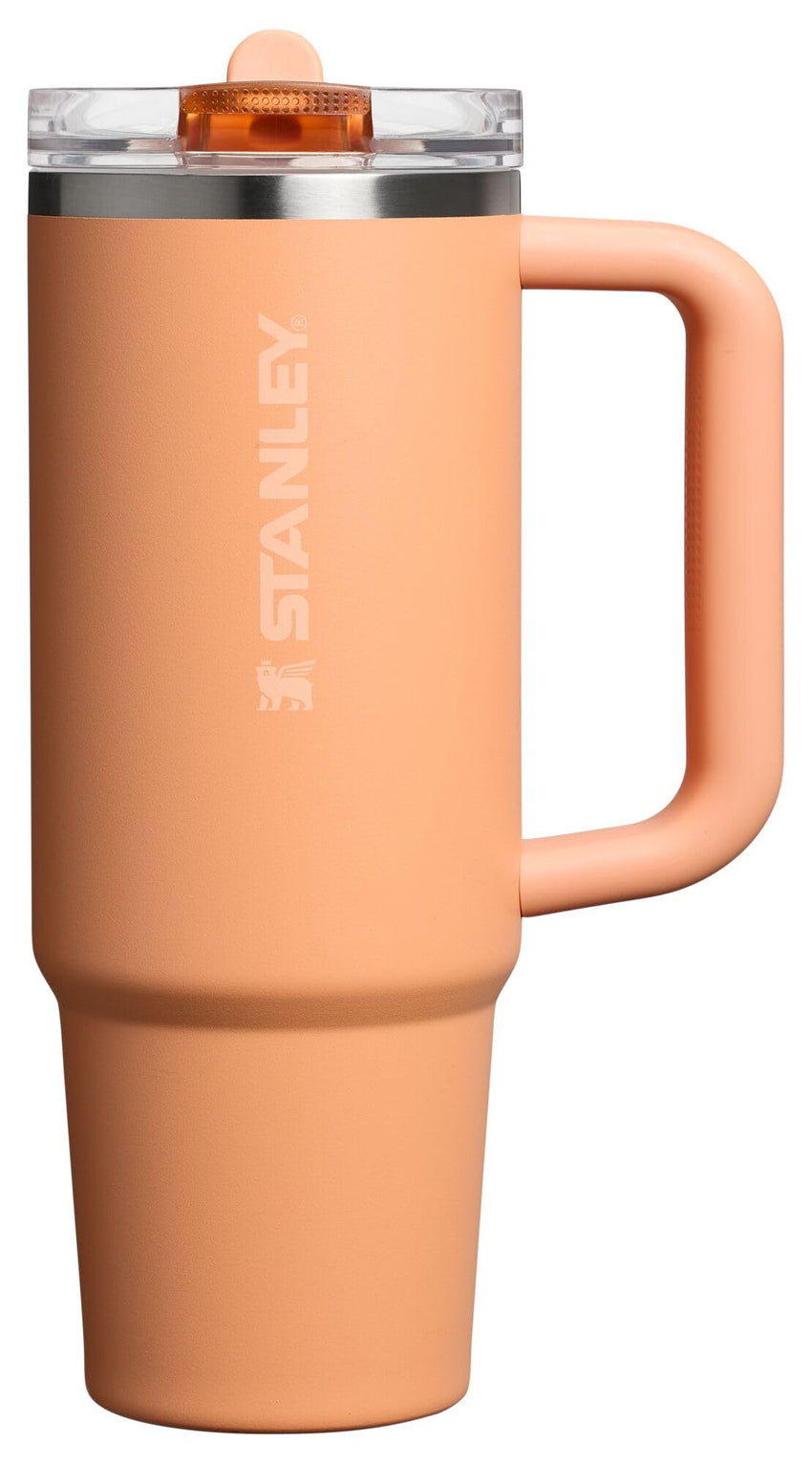 Stanley Quencher ProTour Flip Straw Tumbler with Leakproof Lid 40 oz | Built - In Straw and Handle | Cup Holder Compatible for Travel | Insulated Stainless Steel Cup | BPA - Free | Vivid Violet Fade - 7DAY'S