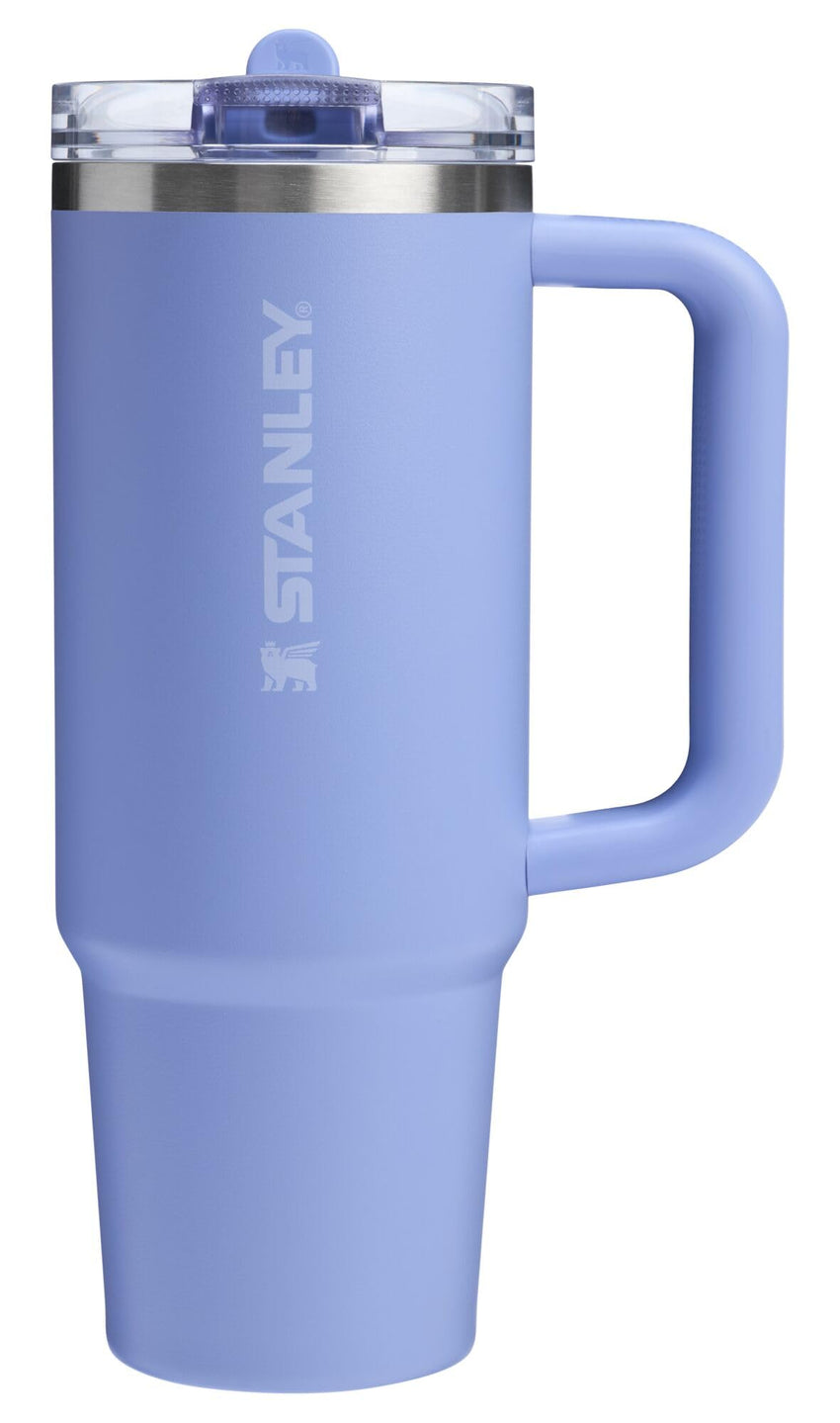 Stanley Quencher ProTour Flip Straw Tumbler with Leakproof Lid 40 oz | Built - In Straw and Handle | Cup Holder Compatible for Travel | Insulated Stainless Steel Cup | BPA - Free | Vivid Violet Fade - 7DAY'S