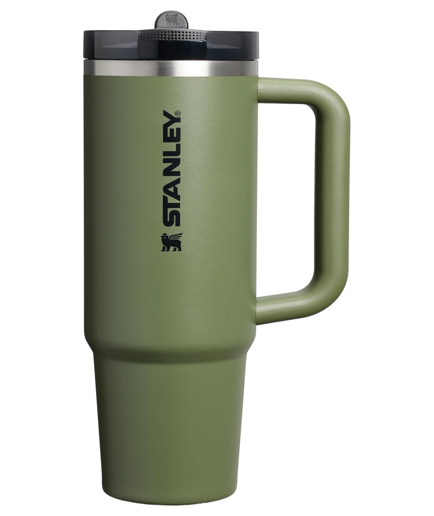 Stanley Quencher ProTour Flip Straw Tumbler with Leakproof Lid 40 oz | Built - In Straw and Handle | Cup Holder Compatible for Travel | Insulated Stainless Steel Cup | BPA - Free | Vivid Violet Fade - 7DAY'S