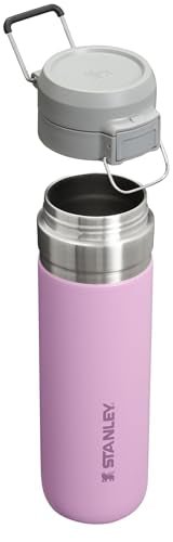 Stanley Quick Flip GO Water Bottle 24 oz | Push Button Lid | Leakproof and Packable for Travel and Sports | Insulated Stainless Steel | BPA - Free | Azure - 7DAY'S