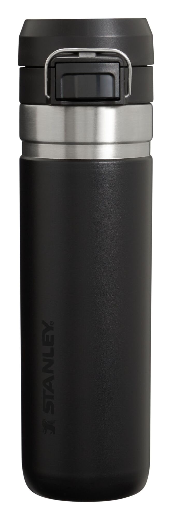 Stanley Quick Flip GO Water Bottle 24 oz | Push Button Lid | Leakproof and Packable for Travel and Sports | Insulated Stainless Steel | BPA - Free | Azure - 7DAY'S