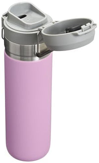Stanley Quick Flip GO Water Bottle 24 oz | Push Button Lid | Leakproof and Packable for Travel and Sports | Insulated Stainless Steel | BPA - Free | Azure - 7DAY'S