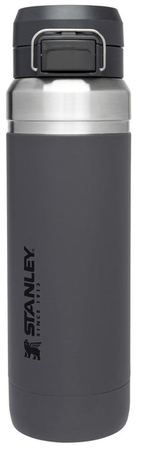 Stanley Quick Flip GO Water Bottle 24 oz | Push Button Lid | Leakproof and Packable for Travel and Sports | Insulated Stainless Steel | BPA - Free | Azure - 7DAY'S