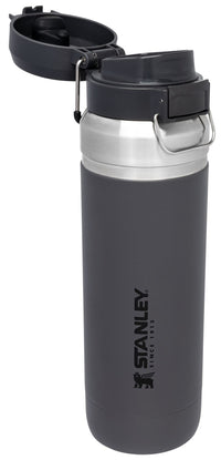 Stanley Quick Flip GO Water Bottle 24 oz | Push Button Lid | Leakproof and Packable for Travel and Sports | Insulated Stainless Steel | BPA - Free | Azure - 7DAY'S