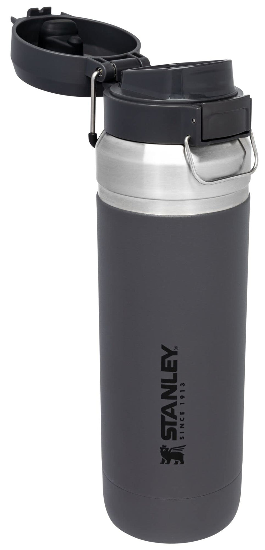 Stanley Quick Flip GO Water Bottle 24 oz | Push Button Lid | Leakproof and Packable for Travel and Sports | Insulated Stainless Steel | BPA - Free | Azure - 7DAY'S