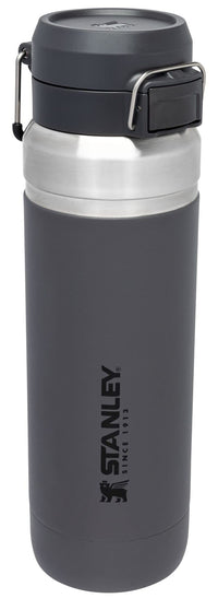 Stanley Quick Flip GO Water Bottle 24 oz | Push Button Lid | Leakproof and Packable for Travel and Sports | Insulated Stainless Steel | BPA - Free | Azure - 7DAY'S