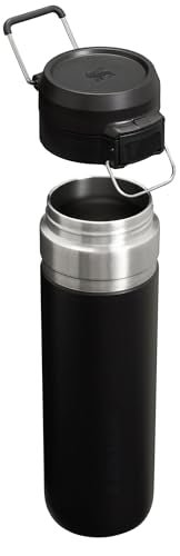 Stanley Quick Flip GO Water Bottle 24 oz | Push Button Lid | Leakproof and Packable for Travel and Sports | Insulated Stainless Steel | BPA - Free | Azure - 7DAY'S
