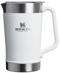 Stanley Stay - Chill Pitcher 64 oz | Cold Water, Beer, and Drink Pitcher with Lid | Large Capacity Durable Beverage Container with Handle | Insulated Stainless Steel | BPA - Free | Ash - 7DAY'S