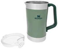Stanley Stay - Chill Pitcher 64 oz | Cold Water, Beer, and Drink Pitcher with Lid | Large Capacity Durable Beverage Container with Handle | Insulated Stainless Steel | BPA - Free | Ash - 7DAY'S