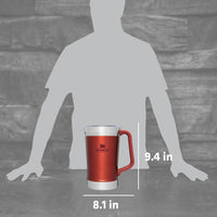 Stanley Stay - Chill Pitcher 64 oz | Cold Water, Beer, and Drink Pitcher with Lid | Large Capacity Durable Beverage Container with Handle | Insulated Stainless Steel | BPA - Free | Ash - 7DAY'S