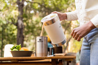 Stanley Stay - Chill Pitcher 64 oz | Cold Water, Beer, and Drink Pitcher with Lid | Large Capacity Durable Beverage Container with Handle | Insulated Stainless Steel | BPA - Free | Ash - 7DAY'S