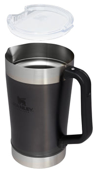 Stanley Stay - Chill Pitcher 64 oz | Cold Water, Beer, and Drink Pitcher with Lid | Large Capacity Durable Beverage Container with Handle | Insulated Stainless Steel | BPA - Free | Ash - 7DAY'S