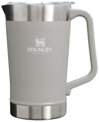 Stanley Stay - Chill Pitcher 64 oz | Cold Water, Beer, and Drink Pitcher with Lid | Large Capacity Durable Beverage Container with Handle | Insulated Stainless Steel | BPA - Free | Ash - 7DAY'S