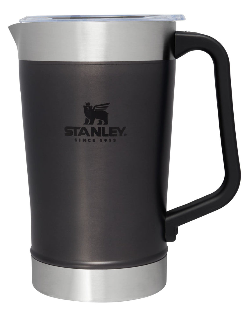 Stanley Stay - Chill Pitcher 64 oz | Cold Water, Beer, and Drink Pitcher with Lid | Large Capacity Durable Beverage Container with Handle | Insulated Stainless Steel | BPA - Free | Ash - 7DAY'S