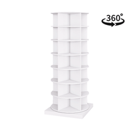 Storage Rotating Shoe Rack 360 Original Rotating Shoe Rack Tower Original 7 - Tier Hold Over 35 Pairs Of Shoes - 7DAY'S