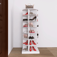 Storage Rotating Shoe Rack 360 Original Rotating Shoe Rack Tower Original 7 - Tier Hold Over 35 Pairs Of Shoes - 7DAY'S