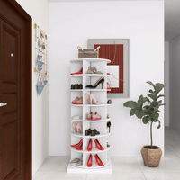 Storage Rotating Shoe Rack 360 Original Rotating Shoe Rack Tower Original 7 - Tier Hold Over 35 Pairs Of Shoes - 7DAY'S