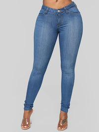 Stretchy Skinny Jeans; High - Rise Slim Fit Jeans; Versatile Pants For Every Day; Women's Clothing & Denim - 7DAY'S