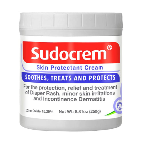 Sudocrem Diaper Rash Cream Soothes, Treats and Protects Baby's Skin, Triple Action Formula Helps Prevent Diaper Rash, 15.29% Zinc Oxide - 4.4oz (125g) - 7DAY'S