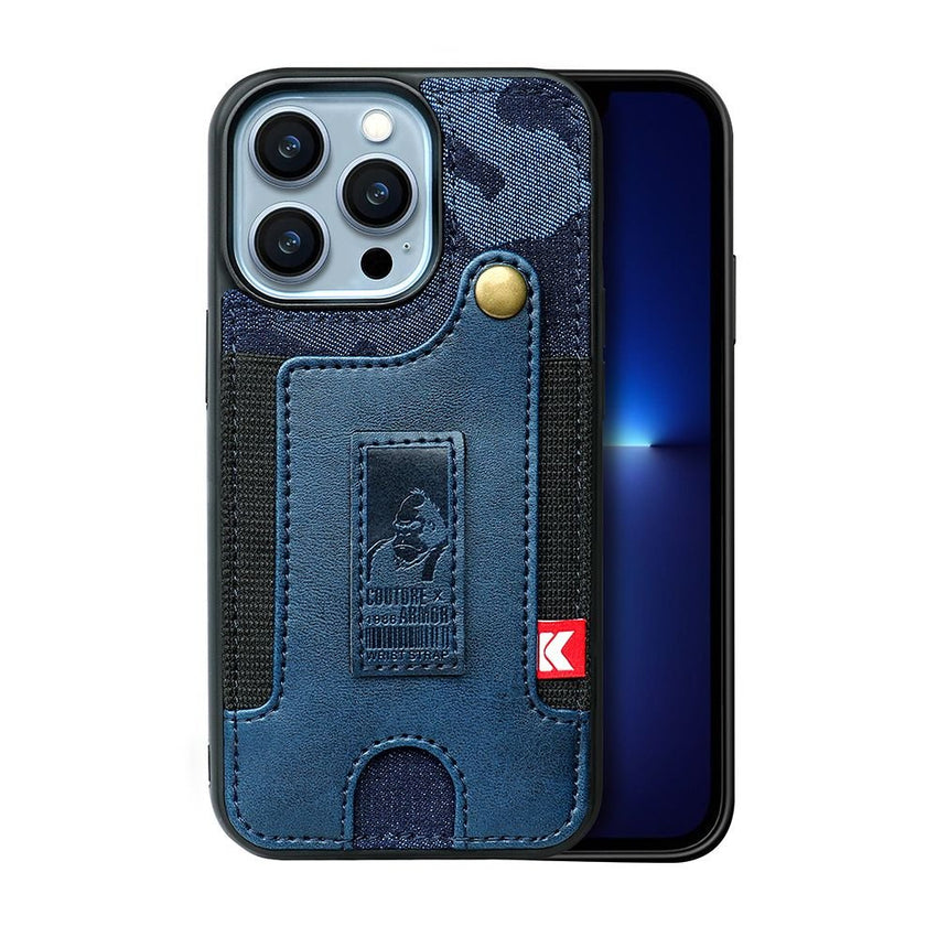 Suitable for iPhone 13pro phone case Apple 14 card wrist strap iPhone 14 phone case - 7DAY'S