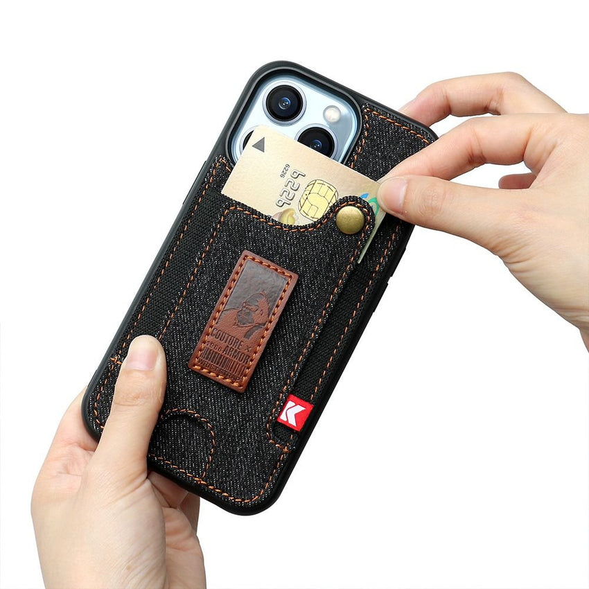 Suitable for iPhone 13pro phone case Apple 14 card wrist strap iPhone 14 phone case - 7DAY'S