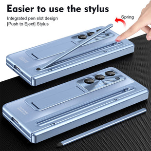 Suitable for Samsung Galaxy Z Fold6 mobile phone case shell film integrated bracket with stylus Z Fold5 anti - fall - 7DAY'S