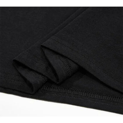 Summer Casual Men's T-Shirt Solid Color Soft and Loose Round Neck Top for Men Loose Soft Cool Cotton Male Short Sleeve Tees - 7DAY'S