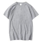 Summer Casual Men's T-Shirt Solid Color Soft and Loose Round Neck Top for Men Loose Soft Cool Cotton Male Short Sleeve Tees - 7DAY'S