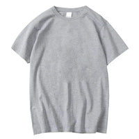 Summer Casual Men's T-Shirt Solid Color Soft and Loose Round Neck Top for Men Loose Soft Cool Cotton Male Short Sleeve Tees - 7DAY'S