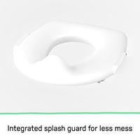 Summer Infant by Ingenuity My Size Potty Pro in White, Toddler Potty Training Toilet, Lifelike Flushing Sound, for Ages 18 Months+, Up to 50 Pounds - 7DAY'S