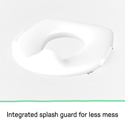 Summer Infant by Ingenuity My Size Potty Pro in White, Toddler Potty Training Toilet, Lifelike Flushing Sound, for Ages 18 Months+, Up to 50 Pounds - 7DAY'S