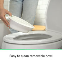 Summer Infant by Ingenuity My Size Potty Pro in White, Toddler Potty Training Toilet, Lifelike Flushing Sound, for Ages 18 Months+, Up to 50 Pounds - 7DAY'S