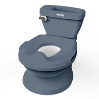 Summer Infant by Ingenuity My Size Potty Pro in White, Toddler Potty Training Toilet, Lifelike Flushing Sound, for Ages 18 Months+, Up to 50 Pounds - 7DAY'S