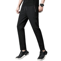 Summer men's casual pants slim fit thin Korean version ice silk pants Jinlun sports pants straight tube quick drying pants - 7DAY'S