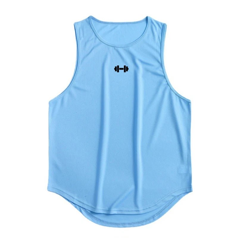 Summer Men's Gym Tank Top Fitness Training Clothing Quick - drying Loose Bodybuilding Sleeveless Shirt Men Fashion Basketball Vest - 7DAY'S