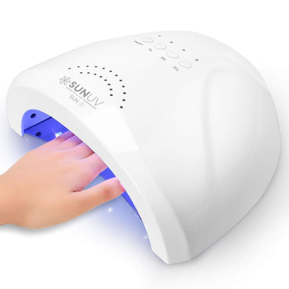 SUNUV UV LED Nail Lamp, Gel Light for Nail Polish UV Dryer with 3 Timers SUNone White - 7DAY'S
