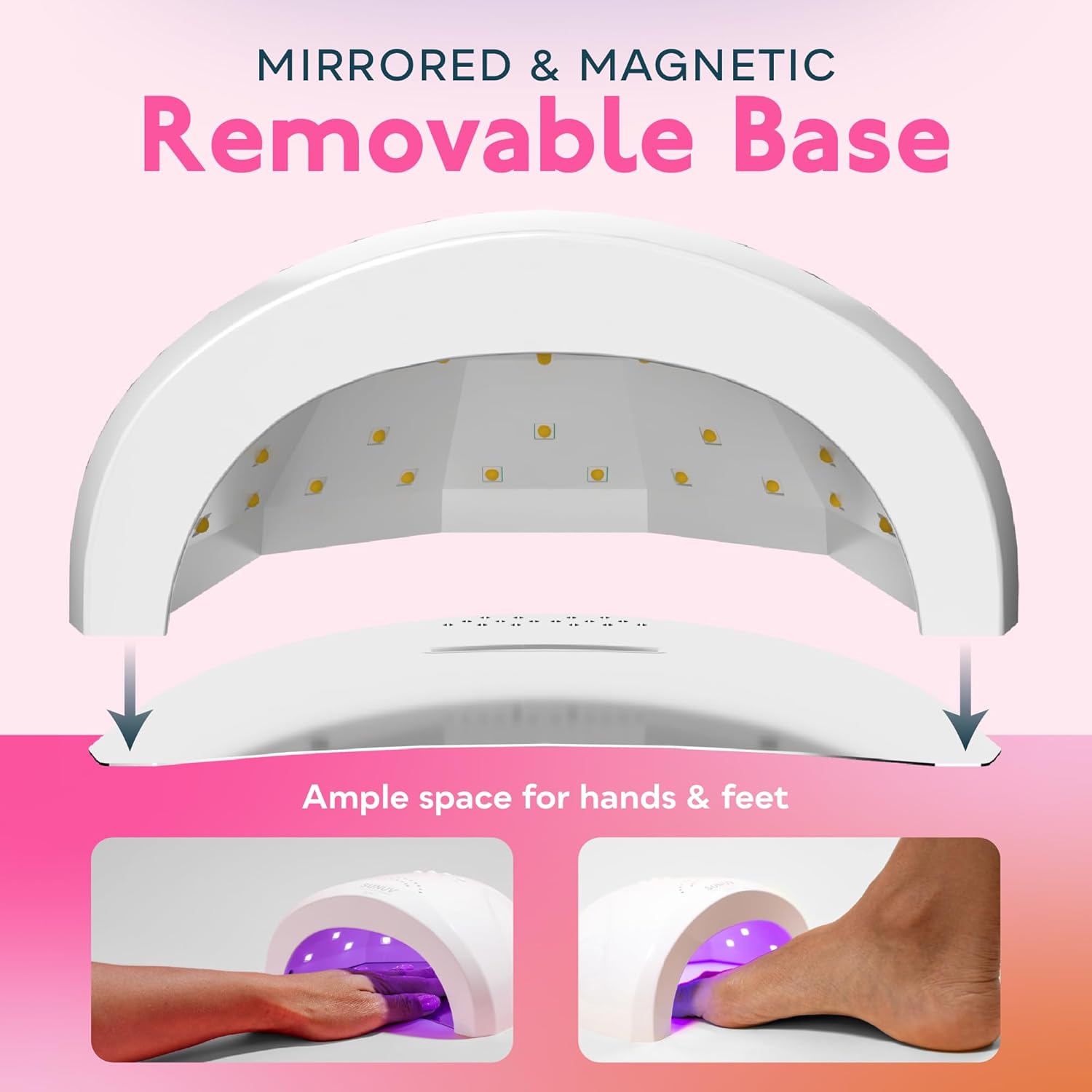 SUNUV UV LED Nail Lamp, Gel Light for Nail Polish UV Dryer with 3 Timers SUNone White - 7DAY'S