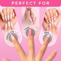 Super Strong Nail Glue for Press On Nails, Nail Tips & Acrylic Nails (8ml) NYK1 NailBond Brush On Glue for Press Ons, Tips & Acrylics - Long Lasting, Maximum Strength, Mess - Free Application - 7DAY'S