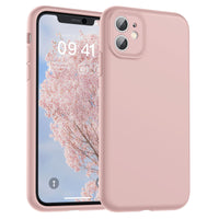 SUPFINE Designed for iPhone 12 Case,Premium Liquid Silicone with [Soft Anti - Scratch Microfiber Lining][Upgraded Camera Protection] Slim Shockproof Protective Phone Case for Men Women Girls,Black - 7DAY'S