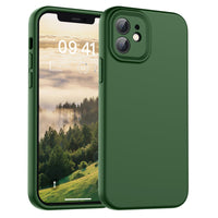 SUPFINE Designed for iPhone 12 Case,Premium Liquid Silicone with [Soft Anti - Scratch Microfiber Lining][Upgraded Camera Protection] Slim Shockproof Protective Phone Case for Men Women Girls,Black - 7DAY'S