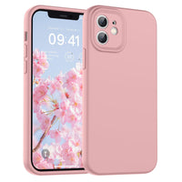 SUPFINE Designed for iPhone 12 Case,Premium Liquid Silicone with [Soft Anti - Scratch Microfiber Lining][Upgraded Camera Protection] Slim Shockproof Protective Phone Case for Men Women Girls,Black - 7DAY'S