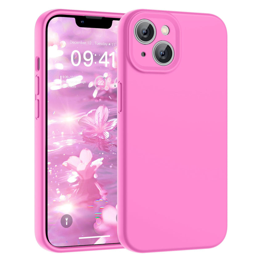 SUPFINE Designed for iPhone 12 Case,Premium Liquid Silicone with [Soft Anti - Scratch Microfiber Lining][Upgraded Camera Protection] Slim Shockproof Protective Phone Case for Men Women Girls,Black - 7DAY'S