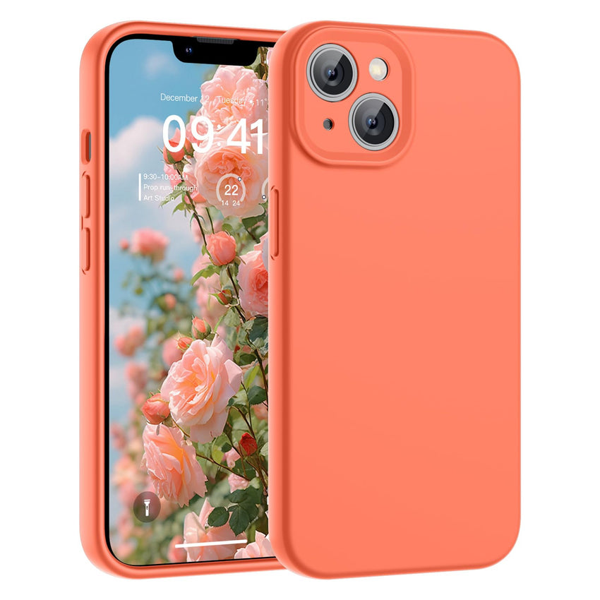 SUPFINE Designed for iPhone 12 Case,Premium Liquid Silicone with [Soft Anti - Scratch Microfiber Lining][Upgraded Camera Protection] Slim Shockproof Protective Phone Case for Men Women Girls,Black - 7DAY'S