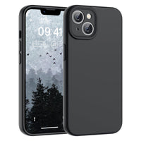 SUPFINE Designed for iPhone 12 Case,Premium Liquid Silicone with [Soft Anti - Scratch Microfiber Lining][Upgraded Camera Protection] Slim Shockproof Protective Phone Case for Men Women Girls,Black - 7DAY'S