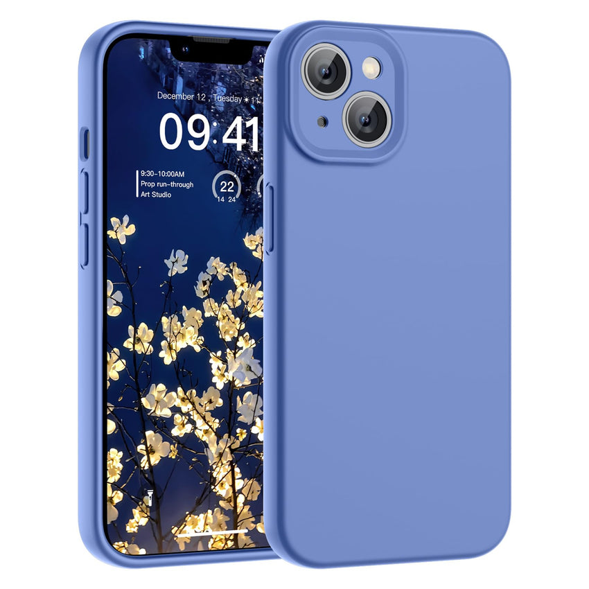 SUPFINE Designed for iPhone 12 Case,Premium Liquid Silicone with [Soft Anti - Scratch Microfiber Lining][Upgraded Camera Protection] Slim Shockproof Protective Phone Case for Men Women Girls,Black - 7DAY'S